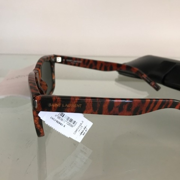SAINT LAURENT Spotted Brown SL51PRINTS Sunglasses - Picture 3 of 8